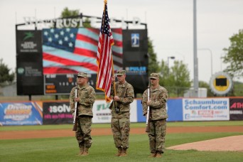 Chicagoland baseball team honors service during Frontier League baseball Memorial Day game